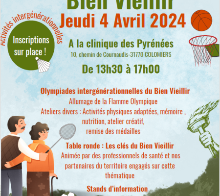 Journée du Bien Vieillir Clinique des Pyrénées 4 avril